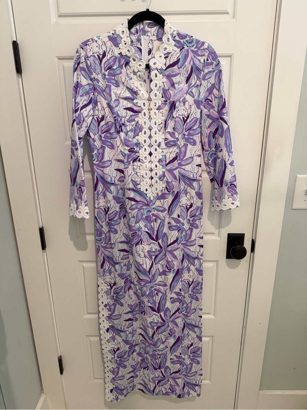 Lilly Pulitzer Shealyn Stretch Maxi Caftan in Elephant in the Bloom EUC - Picture 8 of 11
